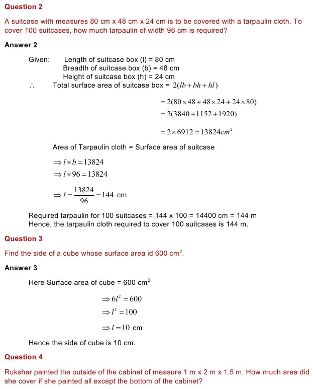 NCERT Solutions for Maths Class 8 Chapter 11 Exercise 11.3