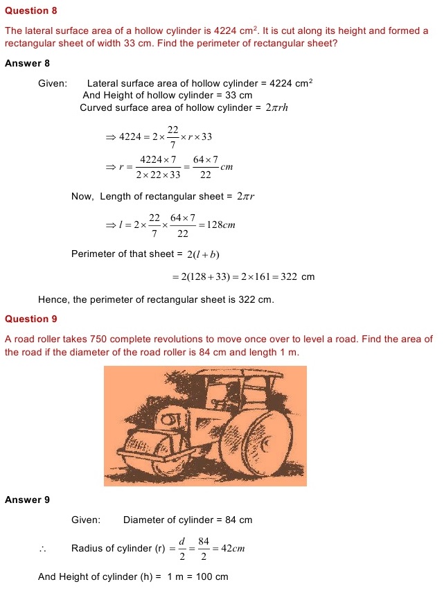NCERT Solutions for Maths Class 8 Chapter 11