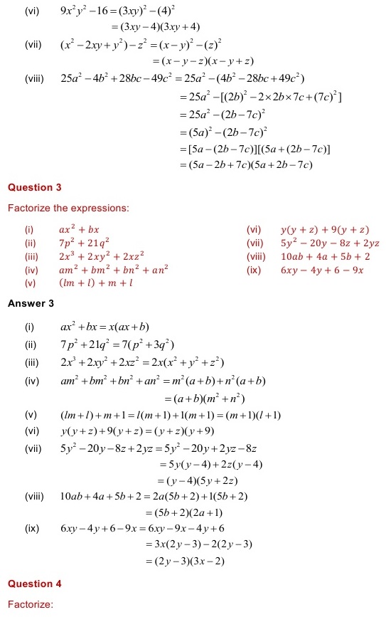 NCERT Solutions for Maths Class 8 Chapter 14 Exercise 14.2