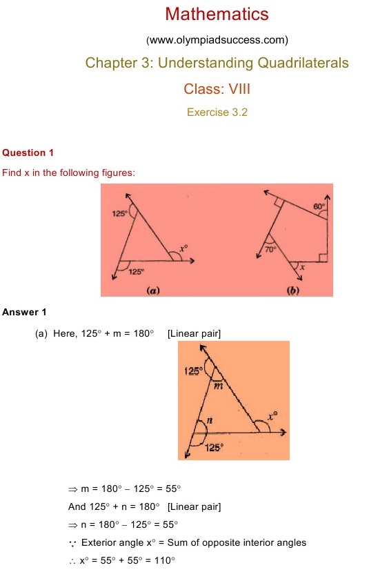 NCERT Solutions for Maths Class 8 Chapter 3