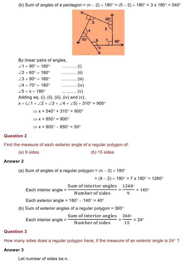 NCERT Solutions for Maths Class 8 Chapter 3