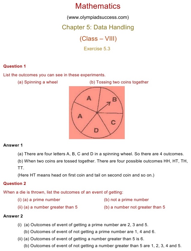 NCERT Solutions for Maths Class 8 Chapter 5 Exercise 5.3