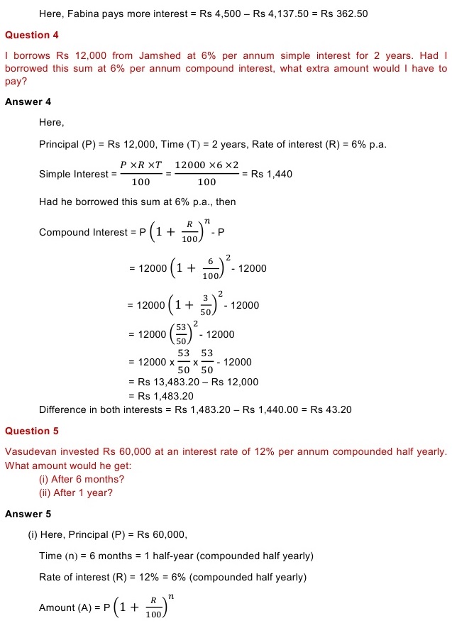 NCERT Solutions for Class 8 Mathematics Chapter 8: Comparing Quantities ...