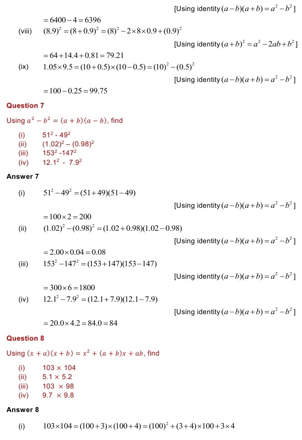 NCERT Solutions for Maths Class 8 Chapter 9 Exercise 9.5