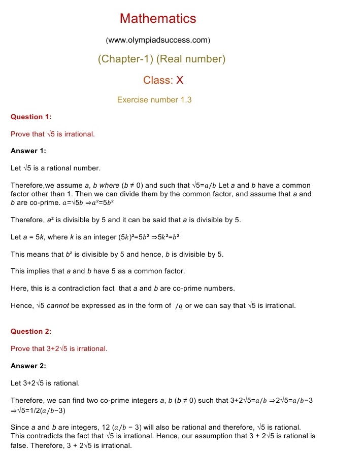 NCERT Solutions for Maths Class 10 Chapter 1 Exercise 1.2