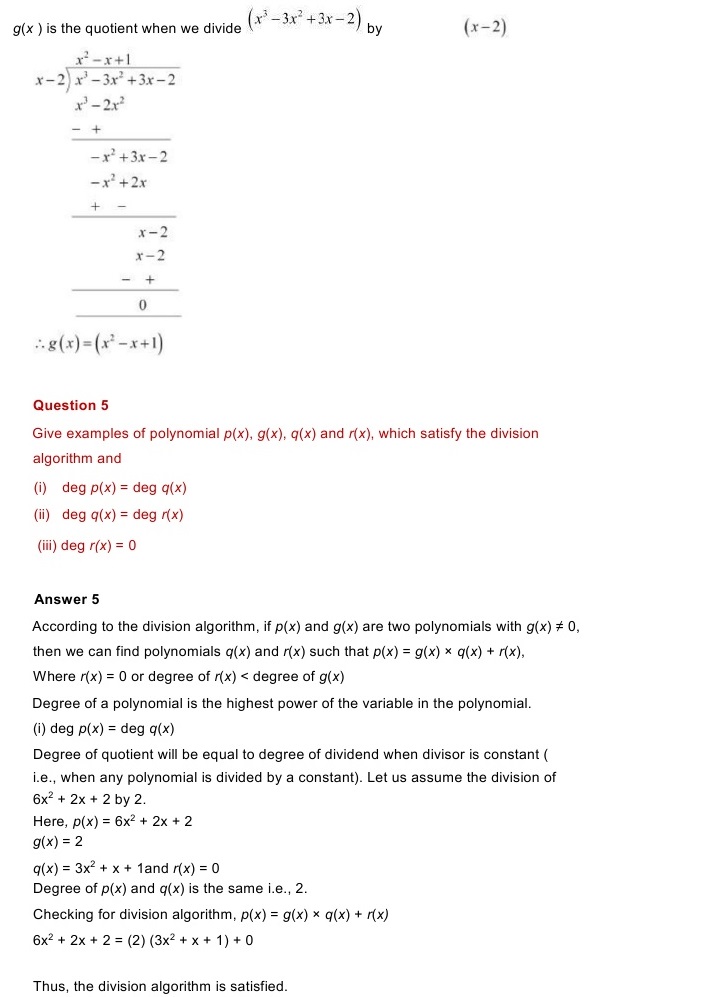 NCERT Solutions for Maths Class 10 Chapter 2