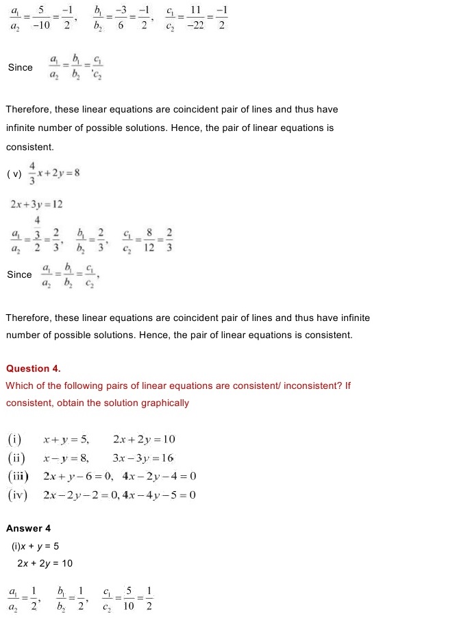 NCERT Solutions for Maths Class 10 Chapter 3 Exercise 3.2