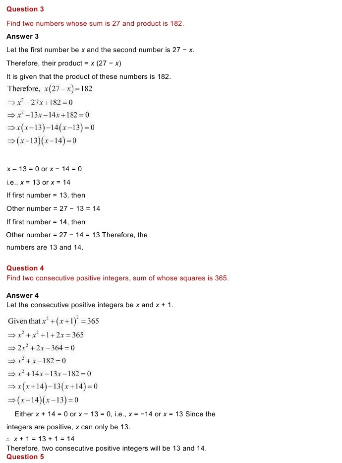 NCERT Solutions for Maths Class 10 Chapter 3 Exercise 3.7