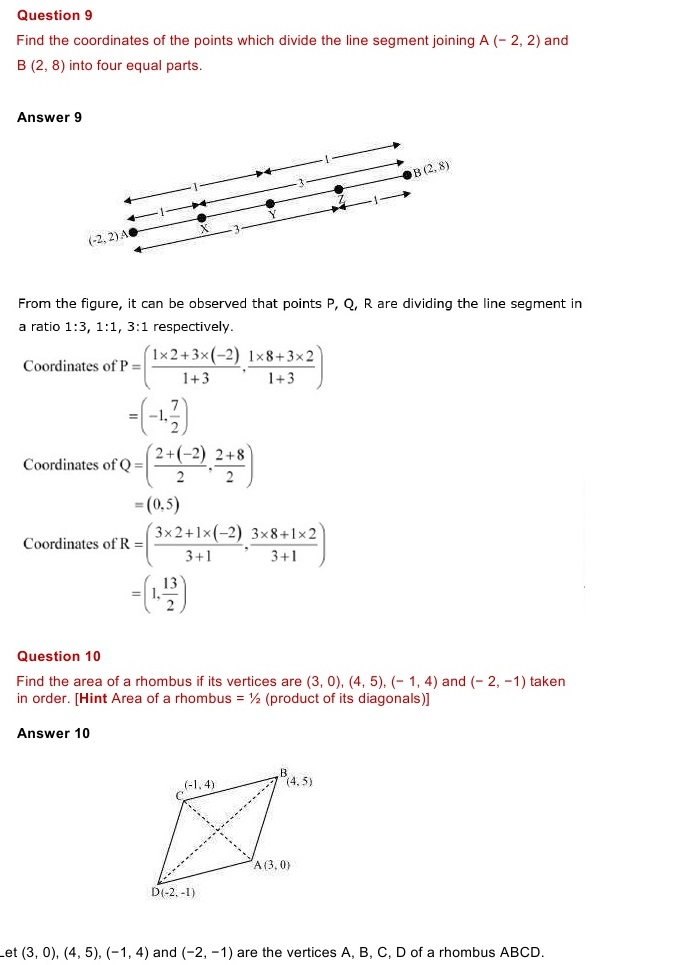 NCERT Solutions for Maths Class 10 Chapter 7