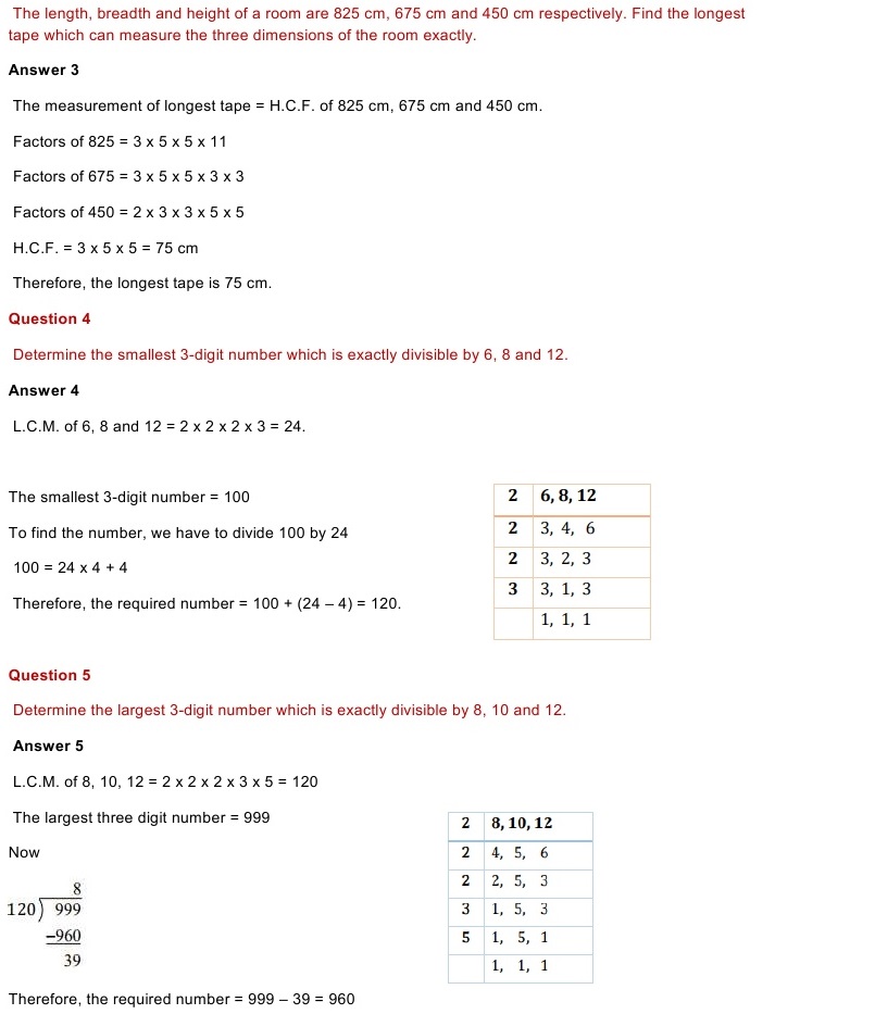 NCERT Solutions for Maths Class 6 Chapter 3