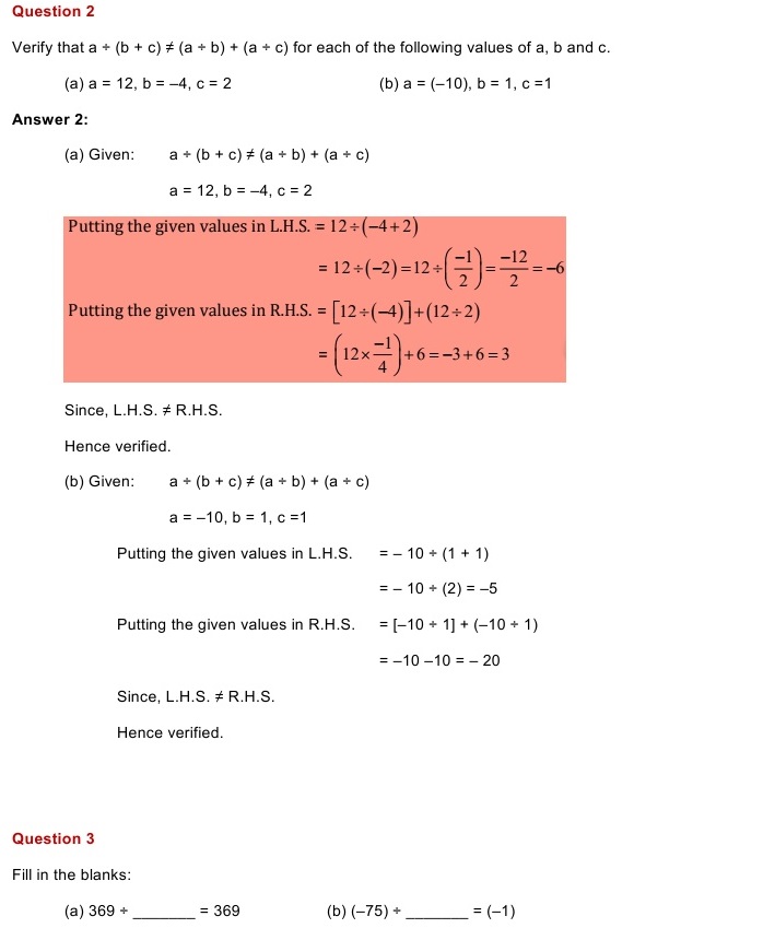 NCERT Solutions for Maths Class 7 Chapter 1