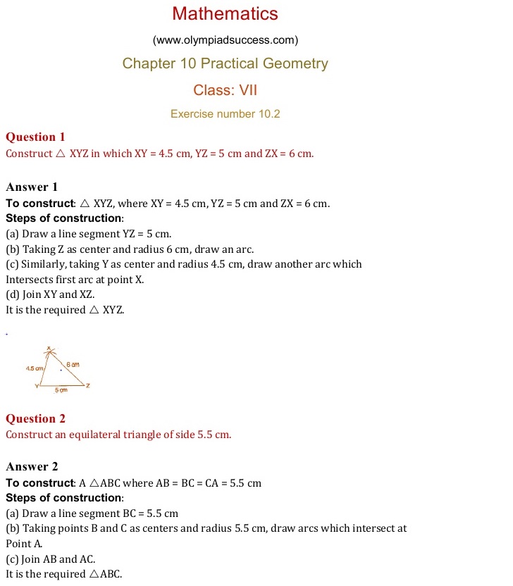 NCERT Solutions for Maths Class 7 Chapter 10 Exercise 10.2