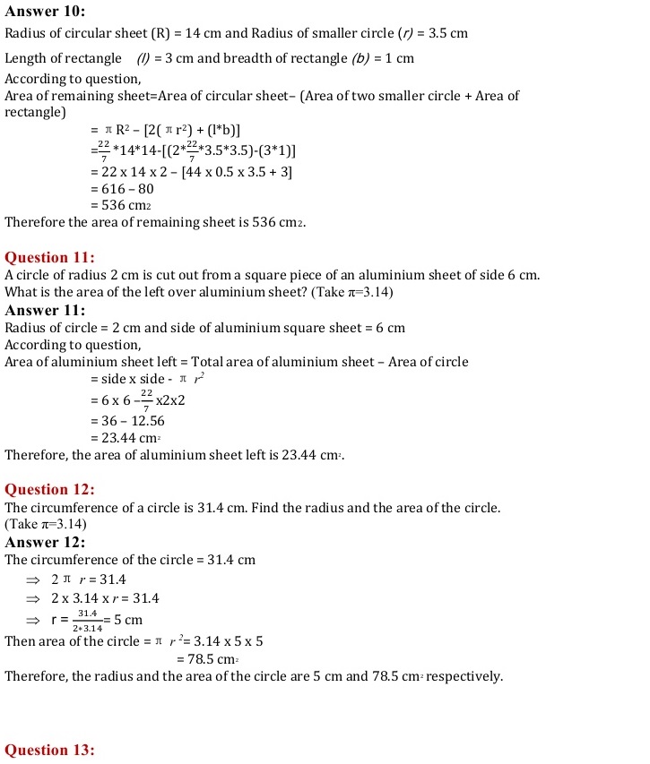 NCERT Solutions for Maths Class 7 Chapter 11 Exercise 11.3