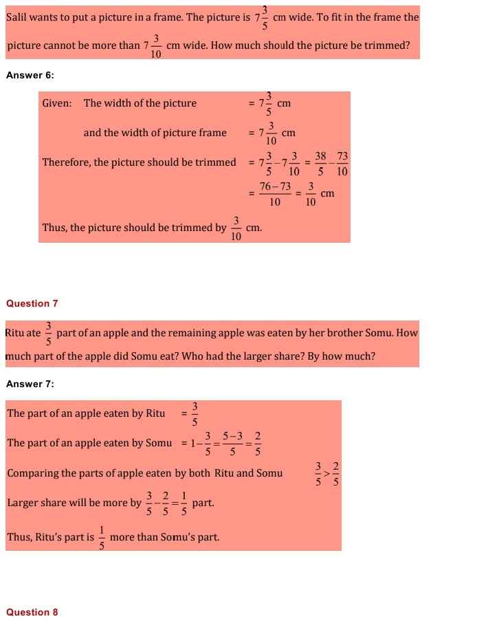 NCERT Solutions for Maths Class 7 Chapter 2 Exercise 2.1