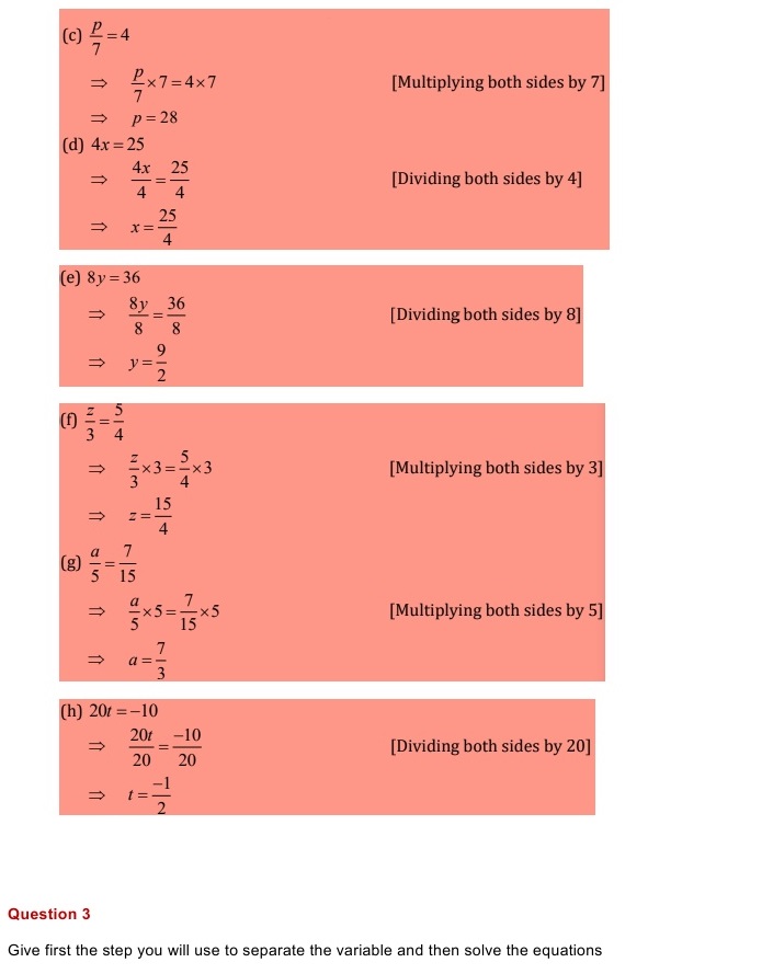 NCERT Solutions for Maths Class 7 Chapter 4