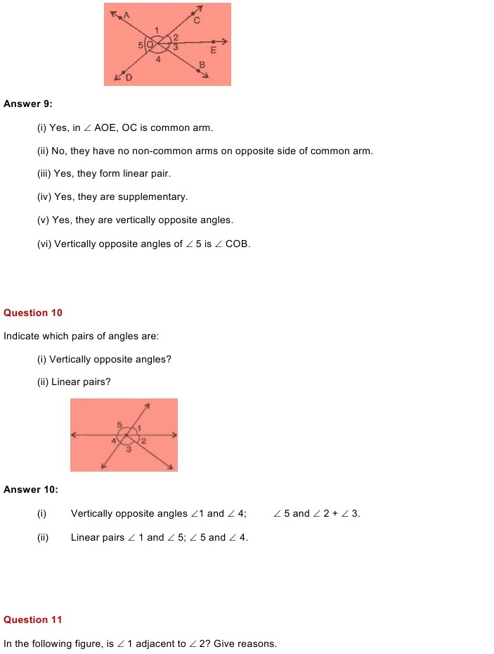 NCERT Solutions for Maths Class 7 Chapter 5 Exercise 5.1