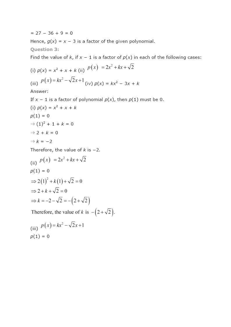 ncert maths class 9 chapter 2 solutions