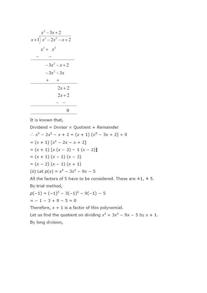 ncert maths class 9 chapter 2 solutions